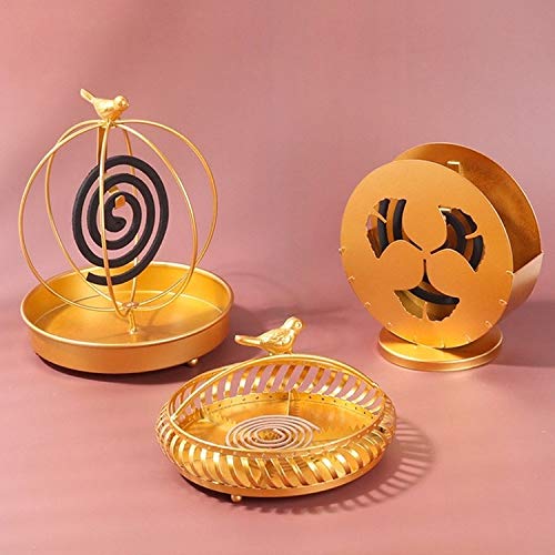 1 unids Simple y Creativo Golden Iron Mosquito Bobina, Monsteramy (Color : High Bird Cage)