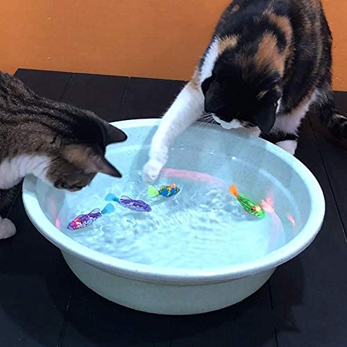 4 Piezas Juguetes de Peces para Gatos Juguete para Gatos Interactivo Gato para Jugar morder Masticar