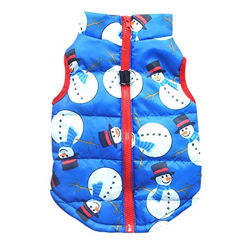 Abrigos para cachorros para perros pequeños Ropa de Navidad Papá Noel Muñeco de nieve Reno Abrigos de invierno para cachorros Chaquetas para perros pequeños Disfraz de Navidad para perro pequeño
