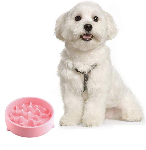 Alfombrilla de Silicona para Comederos de Perros y Gatos, 48x30cm Tapete Comer Antideslizante Compatible y Comedero Perro Gato alimentador Tazon, Rosado