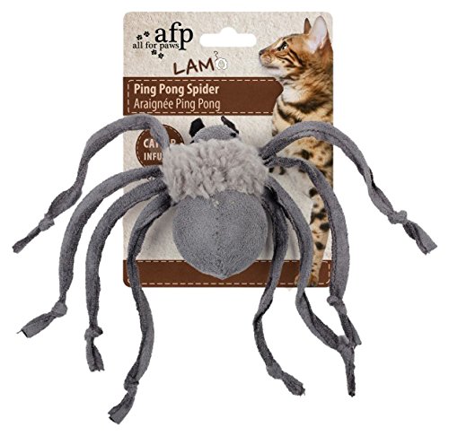 ALL FOR PAWS Juguete Lamb Cat En Forma de Araña, 14 cm