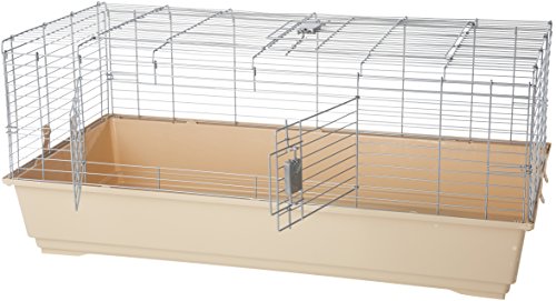 Amazon Basics – Jaula hábitat para animales pequeños con accesorios, 124 x 68 x 52 cm, Extragrande