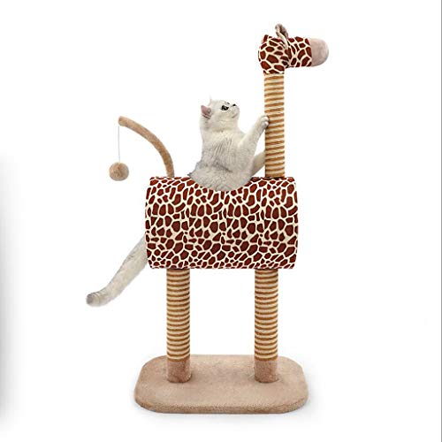 Árbol para Gato Árbol del Gato de la Jirafa, el Gato Que rasguña el Poste Condo, Felpa Actividad Gatito con rascadores for Mascotas Juego casa, el Gato Juguetes interactivos Torre del Gato