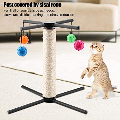 Árbol para gatos, poste de escalada para gatos con cuerda de sisal, aparador portátil para gatitos