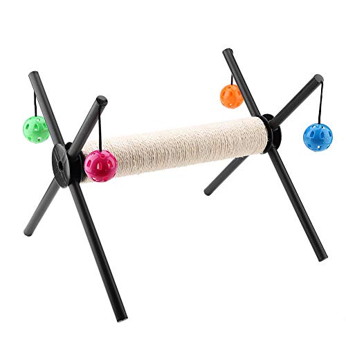 Árbol para gatos, poste de escalada para gatos con cuerda de sisal, aparador portátil para gatitos