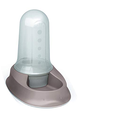 Arppe 1548003508 Tolva Comedero y Bebedero 2 en 1, L, Gris