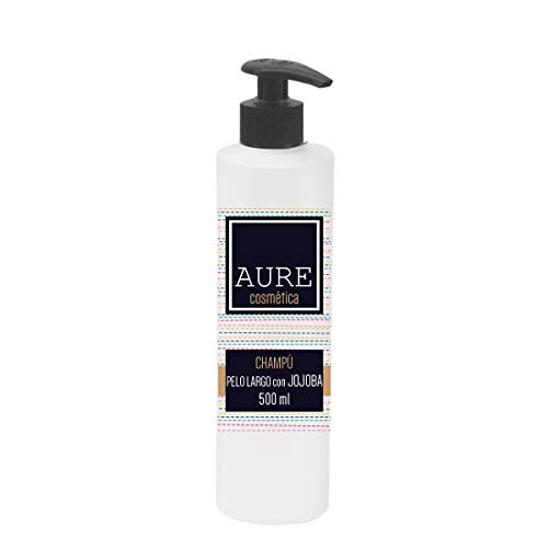 Aure AU205480 Champú Pelo Largo Jojoba, 500 ml