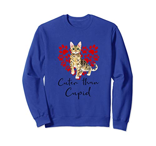 Bengalí Cuter Than Cupip Gato Día San Valentín Sudadera