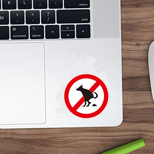 BESPORTBLE No Hay Señales de Caca de Mascotas No Hay Señales de Perros de Caca Evitan Que Los Perros Caguen en Tu Señal de Césped por Favor Sé Respetuoso Señal de Perro 10 Hojas