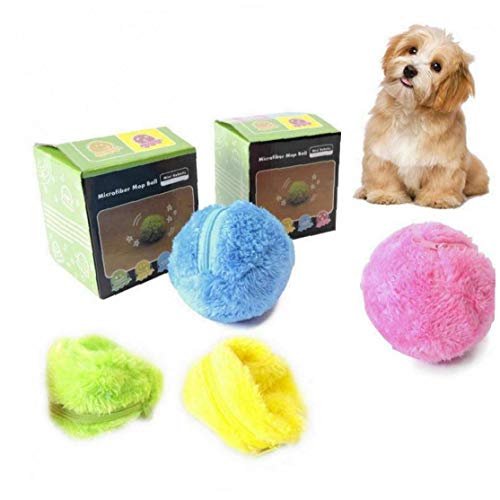 BYFRI Mascota Bola mágica de Juguete eléctrico de Juguete Bola de Rodillo del Rodillo automático del Gato Mascota de Juguete Bola mágica Bola Perro Necesidad de Uso de la batería 5pcs / Set