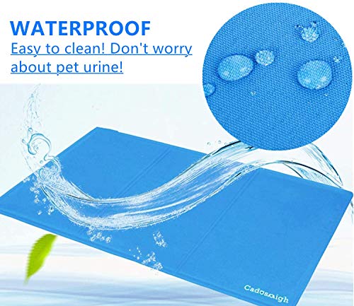 Cadosoigh Alfombra refrescante para Perro Alfombra de Refrigeración Animales Mascotas Colchoneta Cama Manta Refrigerante Automática Ideal para para Perros Gatos en Verano(120 * 70 CM)