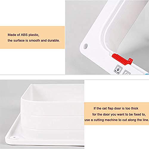 Caidi - Gatita para Gato con túnel y Tapa para Gatos, con Cerradura para Gatos pequeños y Gatos Mate, Cerradura, fácil de Instalar, Cerradura de 4 Posiciones