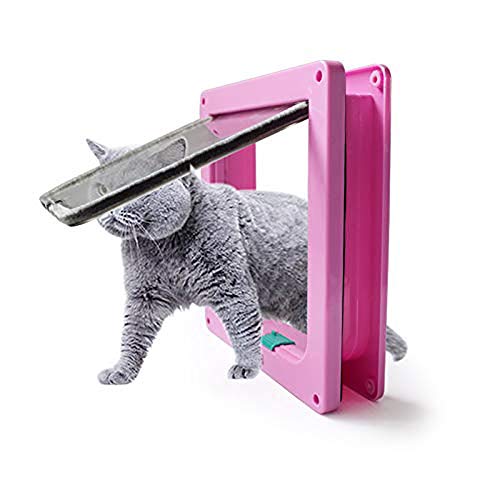 Caidi - Gatita para Gato con túnel y Tapa para Gatos, con Cerradura para Gatos pequeños y Gatos Mate, Cerradura, fácil de Instalar, Cerradura de 4 Posiciones