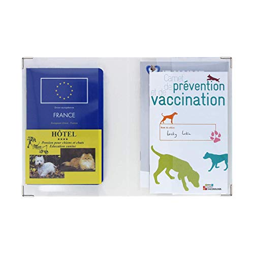 Color Pop® - Carpeta de salud para animales – Fabricación francesa – Cuaderno 14 x 18 cm (Jean) – PVC