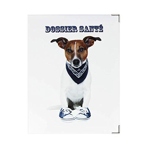 Color Pop® - Carpeta de salud para animales – Fabricación francesa – Cuaderno 14 x 18 cm (Jean) – PVC