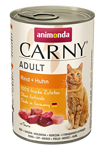 Comida para gatos animonda Carny Adult, comida húmeda para gatos adultos, pack mixto 1, 12 x 400 g