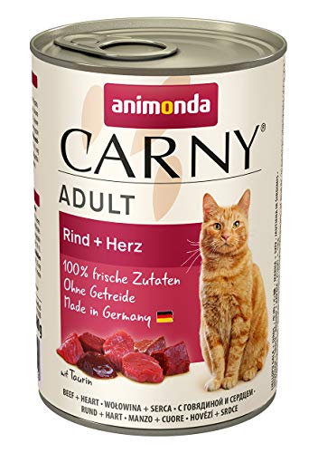 Comida para gatos animonda Carny Adult, comida húmeda para gatos adultos, pack mixto 1, 12 x 400 g