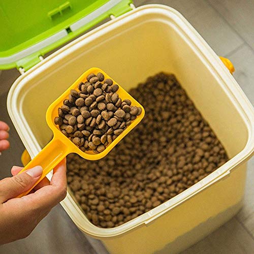 Contenedor de Almacenamiento Hermético 4KG para Alimentos para Mascotas, con Medición Scoop Seal Hebillas De Plástico para Mascotas Perro Gato Animal Animal Dispensador de Comida Seca