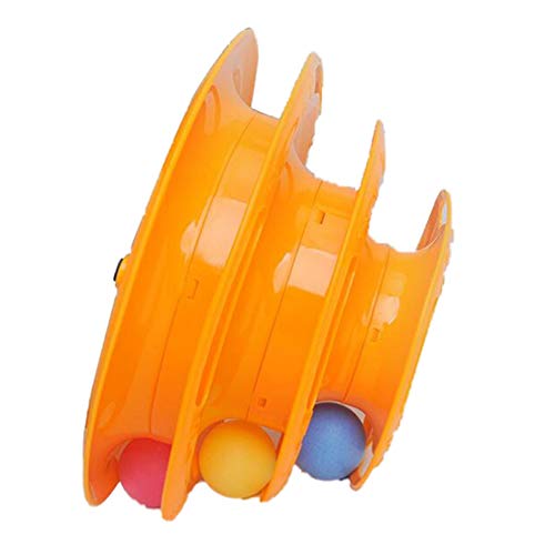 Creative Pet Cat Toy Carrusel de Gato de Tres Capas Cat Cat Supplies Gato de Juguete Carrusel de Gato de Tres Capas Tower Track Cat