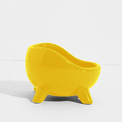 Cuencos Gatos Ceramica, Cuencos Gatos Mueble, Cuencos para Mascotas de Primera Calidad para Proteger la Columna Vertebral del Gato para Alimentos y Agua Cuencos Antideslizantes para Perros