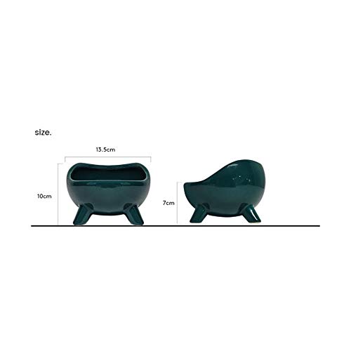 Cuencos Gatos Ceramica, Cuencos Gatos Mueble, Cuencos para Mascotas de Primera Calidad para Proteger la Columna Vertebral del Gato para Alimentos y Agua Cuencos Antideslizantes para Perros