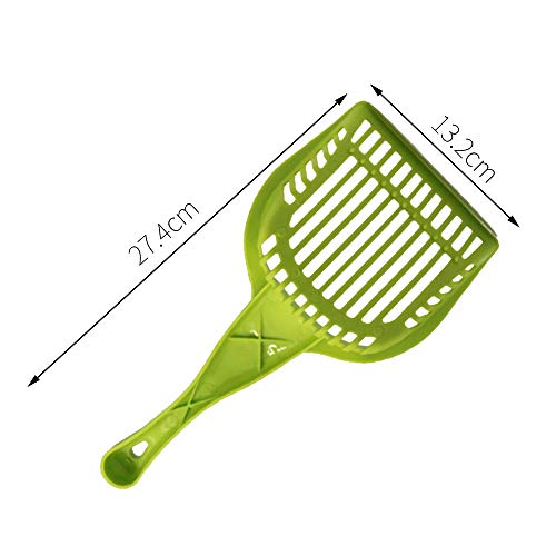 CXZC Pala para Gatos Grandes, Pala para Caca de Mascota de plástico Resistente, Ligera y de fácil Limpieza.