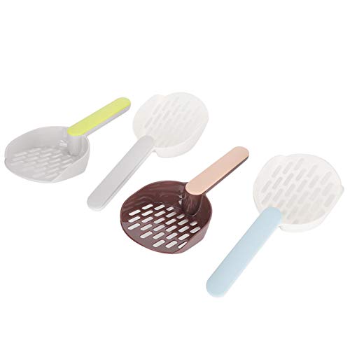 DAUERHAFT Tip adopta una Pala de Arena para Gatos con diseño de Hoja semicircular para Gatos