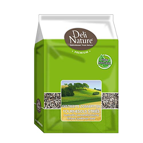 DELINATURE Pipas de Girasol Rayadas, 2,5 kg, Pájaros
