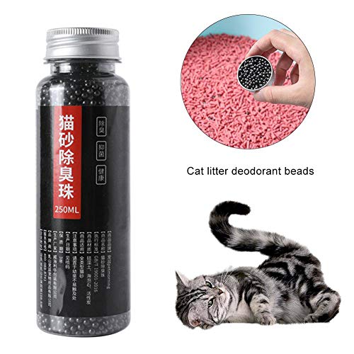 Desodorante de arena para gatos N/A Pets con cuentas de carbón activado, absorbe el olor de gatos suministros de limpieza