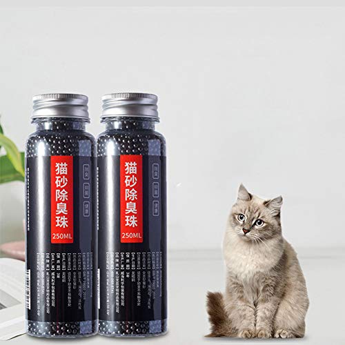 Desodorante de arena para gatos N/A Pets con cuentas de carbón activado, absorbe el olor de gatos suministros de limpieza