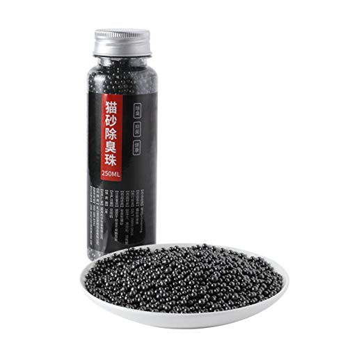 Desodorante de arena para gatos N/A Pets con cuentas de carbón activado, absorbe el olor de gatos suministros de limpieza