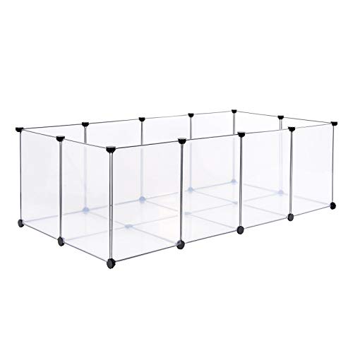 dibea Valla Para Animales Parque Para Mascotas Recinto Interior Ampliable 145X74X47 Cm