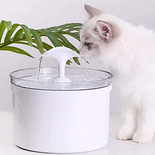 Dispensador De Agua Inteligente USB Para Mascotas, Bebedero Automático Para Gatos, Dispensador De Agua Para Mascotas Con Circulación Automática De Agua Para Mascotas De 2,5 L, Súper Silencio(Color:UN)