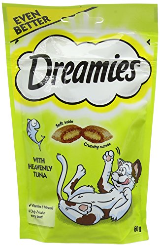 Dreamies -Golosinas para gatos, sabor: Tonno, 60 g (Pack of 8)