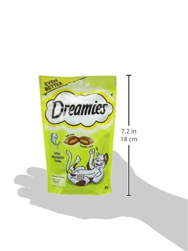 Dreamies -Golosinas para gatos, sabor: Tonno, 60 g (Pack of 8)