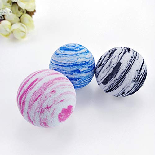 ECMQS - Juego de 10 pelotas de espuma natural para gatos