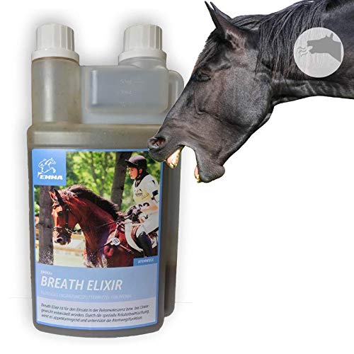 EMMA ♥ Jarabe para la Tos para Caballos I Elixir Bronquial I para el tracto respiratorio y Las membranas mucosas I Elixir Bronquial Líquido I Hierbas Bronquiales I Alergia al Polvo 1 L