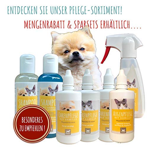 Emma ⭐ Spray para pelaje y champú I Cuidado Perros y Gatos I Set ahorro I Spray de desfiltración I Peine ayuda para pelo largo I Cuidado del pelo I Pus Champú para pelo brillante 2 * 250 ml