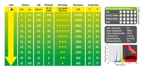 Exo Terra Bombilla Solar GLO Vapor de Mercurio, 125 W