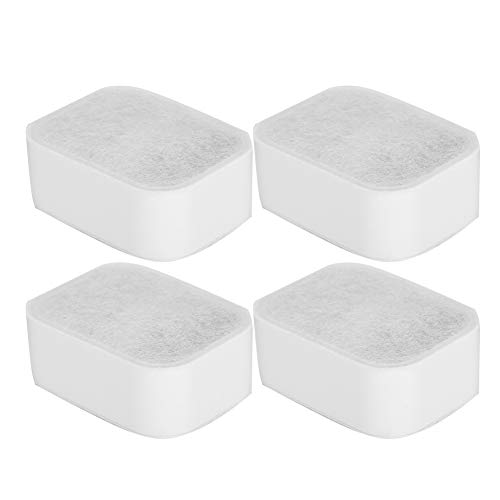 Fdit 4 Uds Filtro de Repuesto para Fuente para Mascotas, Cartuchos de Filtro para Fuente de Agua para Mascotas para dispensador automático de Agua para Flores, Fuente para Beber(Filtro Lotus 4 + 1)