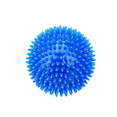 Gelentea Juguete para perros con sonido de bola animosa para perros Molar limpieza de dientes resistente a la mordedura de la bola con pinchos para masticar juguetes para perros y mascotas
