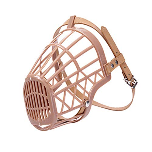 Gofeibao Bozal para Perros Bozal Perro Pequeño Bozal de Cesta para Perros Bozal para Perros Bull Terrier Bozales de Perro para Evitar ladrar Size-4