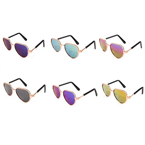 GuangLiu Gafas De Sol Perros Gafas para Perros Gafas para Gatos Ojo Gafas de protección Cachorro Gafas de Sol para Gafas Perro Gafas f