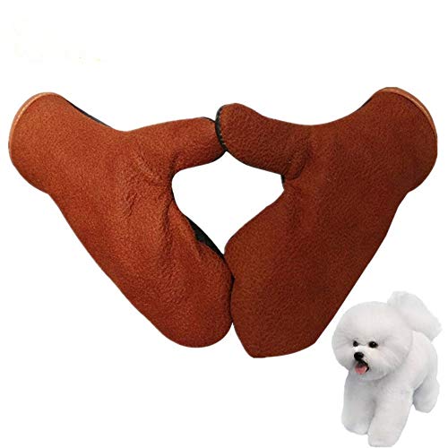 Guante Guantes de seguridad anti-mordedura para niños Perros, gatos, reptiles, animales Protección de seguridad de piel de vacuno ultra Guantes para mordidas Mascotas Agarrando Guantes de protección p