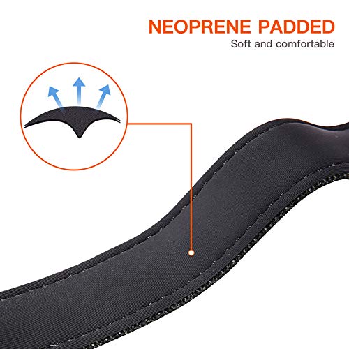 HEELE Collar Perro, Collar Nylon Reflectante Neopreno Forrado Ajustable para Perro Pequeño, Rosado, S