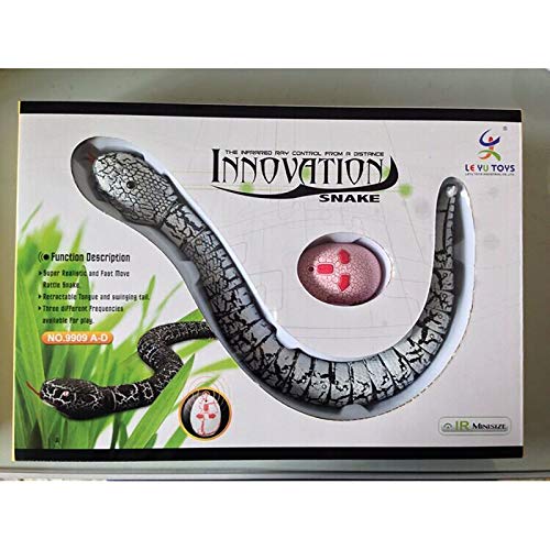 Huachaoxiang Juguete De Serpiente De Control Remoto para Gatos, con Batería Incorporada, Gatos, Juguetes, Actividad, Gatitos, Gato, Gato,Verde
