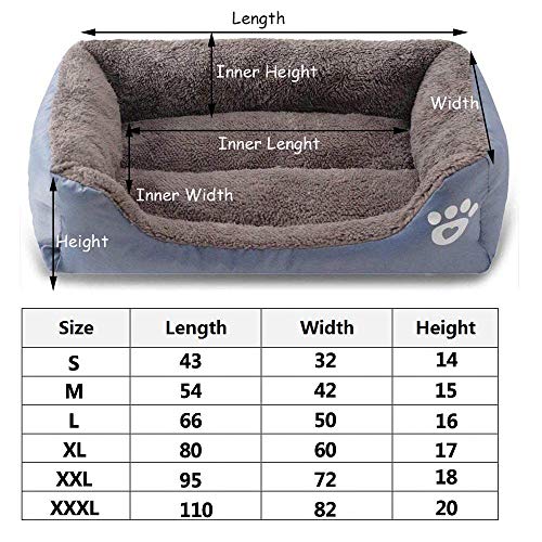 HYFDGV Cama para Perros, Sofá para Perros, Cesta para Perro，con Cojín Extraíble,Cama para Mascotas pequeña Mediana y Grande,Z,XXXL