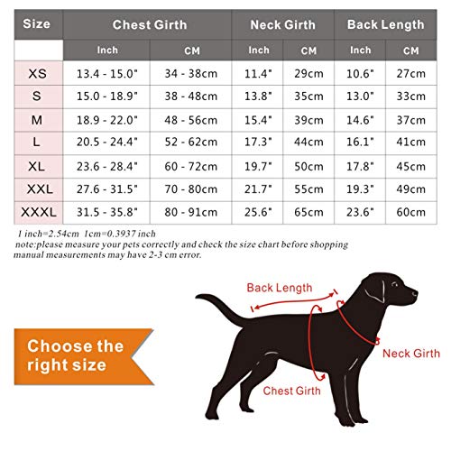 Idepet Chaqueta Impermeable para Perros Chaqueta cálida de Invierno Chaleco,Traje de Nieve a Prueba de Viento Ropa para Perros Chaleco para Mascotas Ropa para Perros con Orificio para arnés