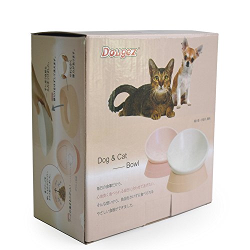 Inclinación de ángulo de tomill antideslizante Pet Bowl soporte de cara gato cuenco de mascota suministros