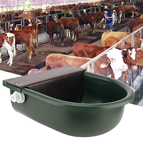 Jarchii Dispensador de Agua para Ganado, plástico automático, Duradero, de Borde Liso, dispensador de Agua para Caballo, con Bola Flotante para Ganado, hogar, Oveja, Caballo de Granja